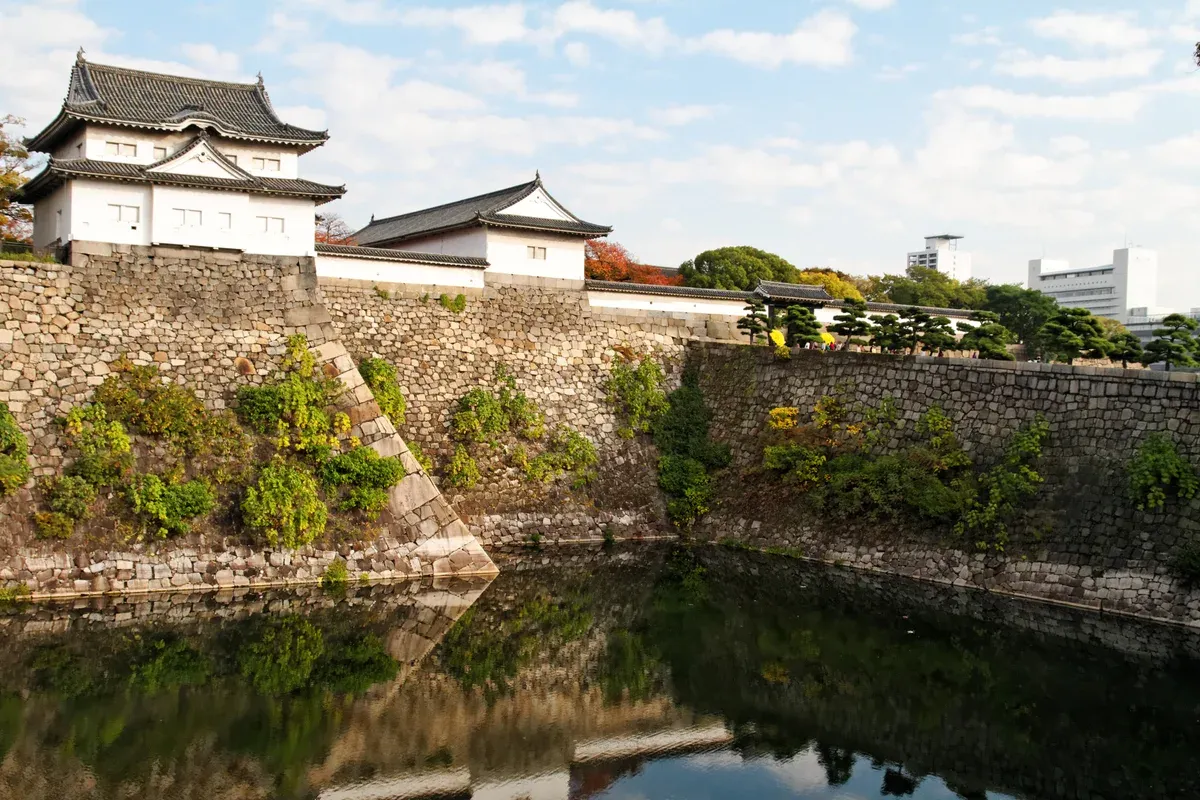 The Sengan turret and Otemon gate of Osaka Castle on a day trip from Kyoto by train