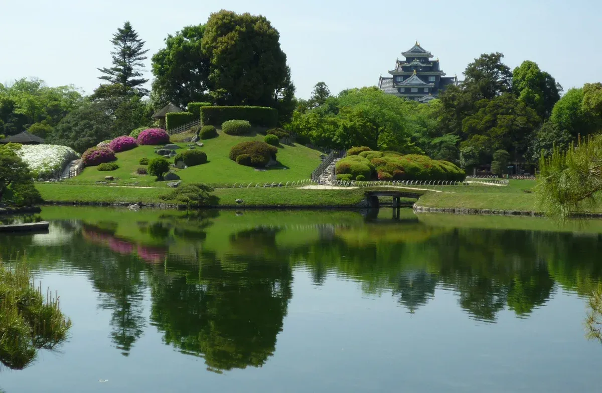 Korakuen garden and Okayama Castle on a three day trip from Kyoto